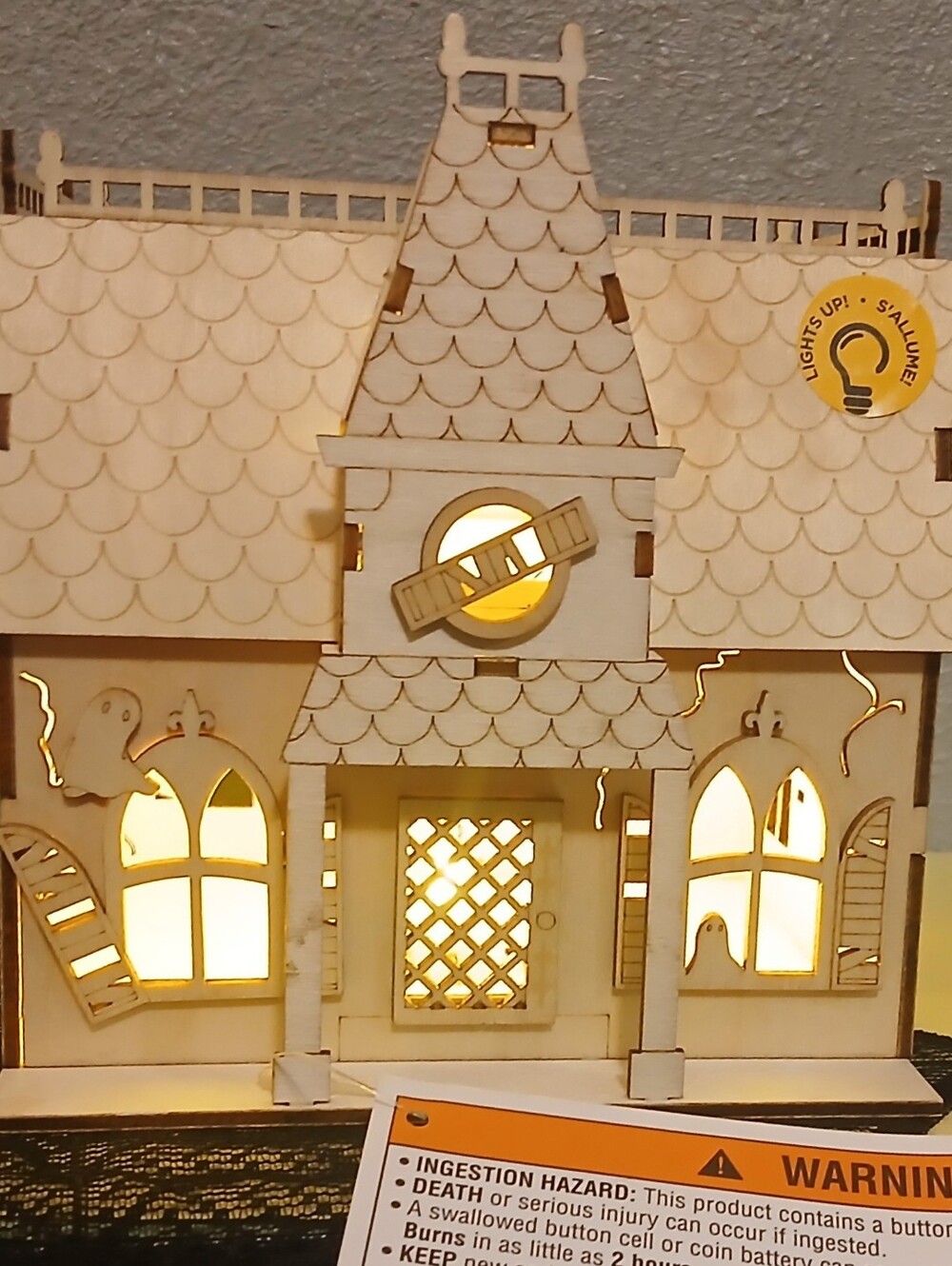New LED Plywood Halloween Decor - Haunted House